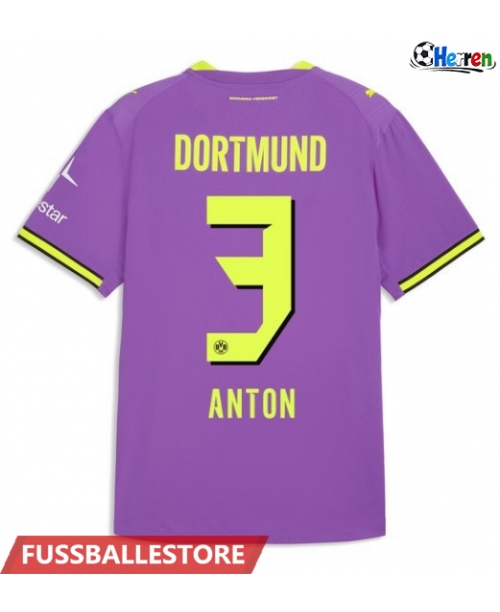 Günstige Borussia Dortmund Waldemar Anton #3 3rd trikot 2026-27 Kurzarm